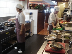 In de keuken